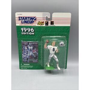 1996 Kenner Starting Lineup Troy Aikman Dallas Cowboys White Jersey